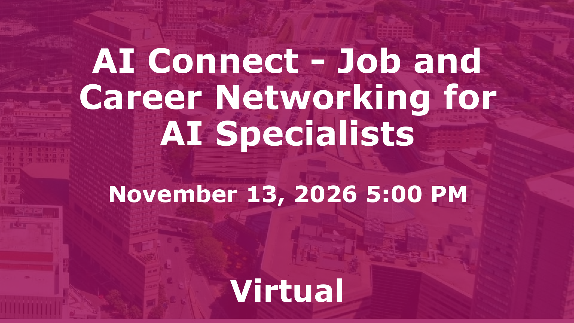 AI Connect - Job and Career Networking for AI Specialists event image